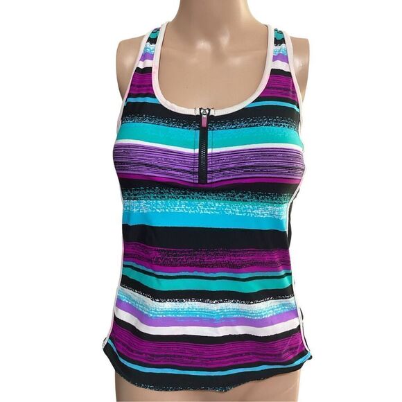 Gerry Athletic Tankini Swimsuit Top Size 8 - Picture 1 of 8